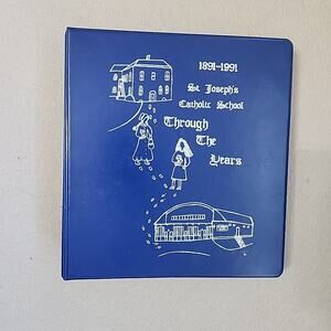 1991 St. Joseph's Catholic School Cookbook Binder Recipes 510 Pages Salisbury MO